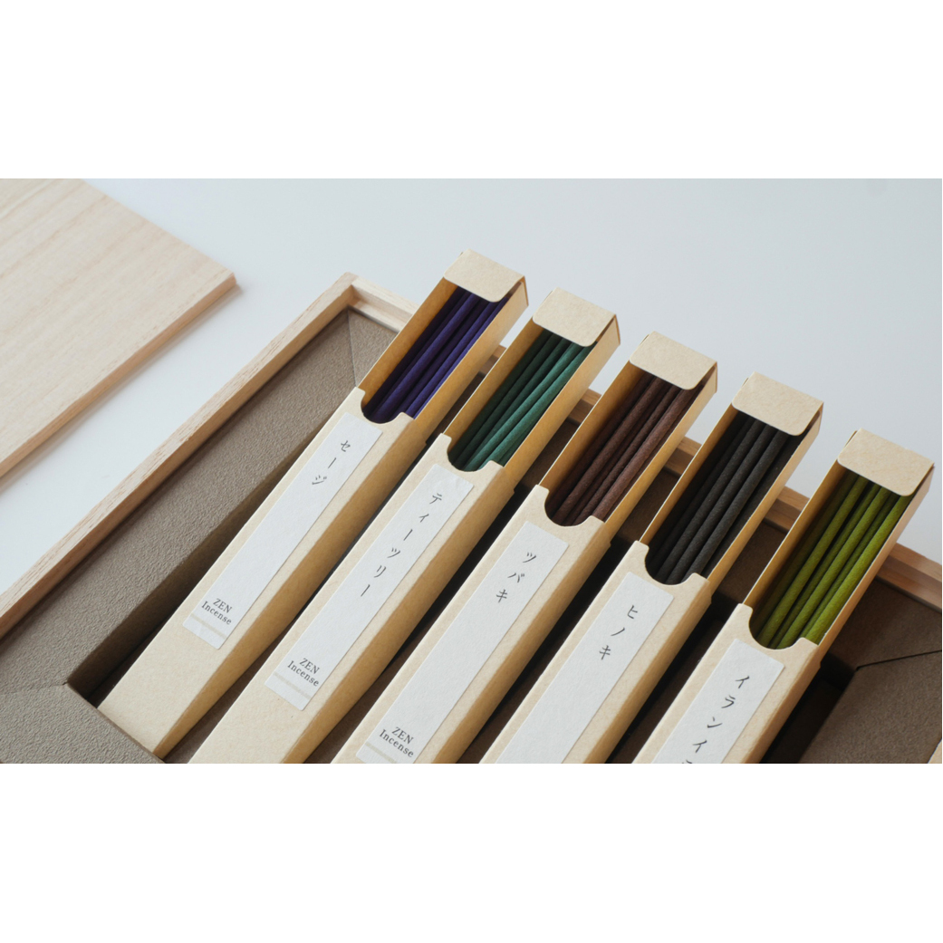 心地（Kokochi）【セージ・ティーツリー・ツバキ・ヒノキ・イランイラン】　[線香 お供え お香 人気 インセンス アロマ 墓参り 仏具]