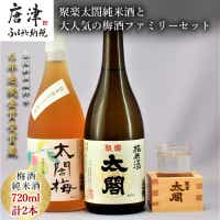 唐津地酒太閤 聚楽太閤純米酒と大人気の梅酒ファミリーセット 720ml各1本(計2本)