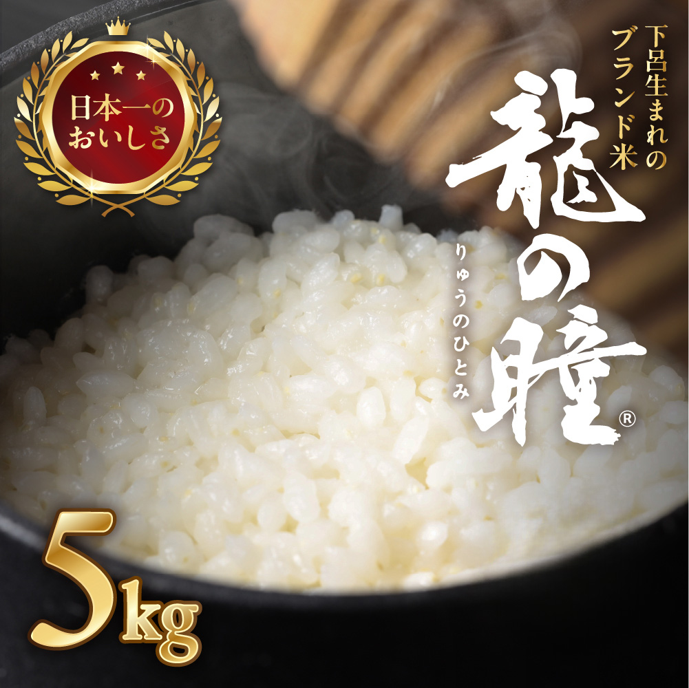 予約受付【2024年産米】5kg×1袋 飛騨産・龍の瞳(いのちの壱) 株式会社龍の瞳直送 米 5キロ 令和6年産 精米 ブランド米 りゅうのひとみ  龍の瞳【14-4】 | 岐阜県下呂市 | JRE MALLふるさと納税