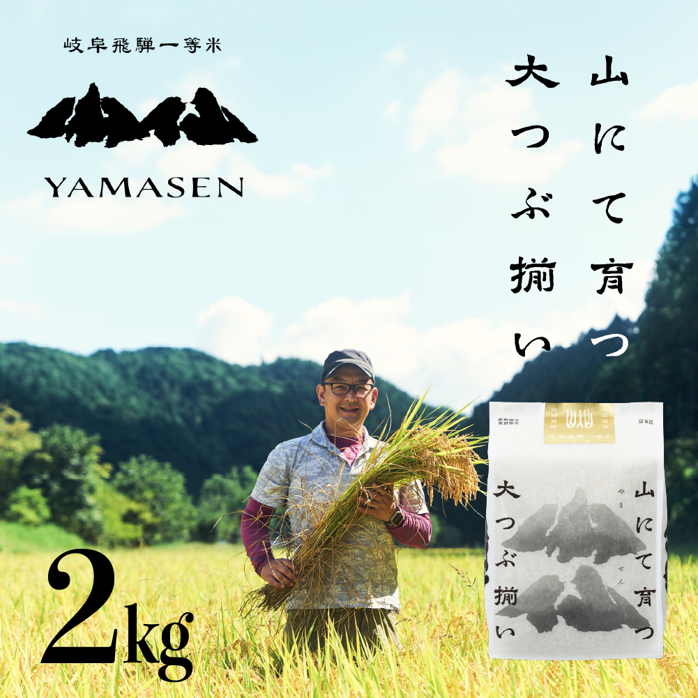 新米先行受付[令和6年産米]すがたらいす 山仙 (いのちの壱) 2kg×1 下呂市金山産 2024年産 お米 精米 コシヒカリ 下呂温泉 下呂市 米 ブランド米[51-17]