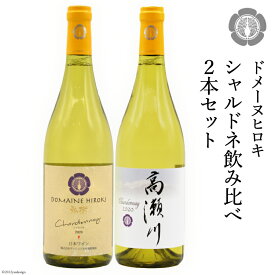シャルドネ飲み比べセット 750ml×2本 白ワイン [ヴィニョブル安曇野（ドメーヌ・ヒロキ） 長野県 池田町 48110094] 白ワイン お酒 酒