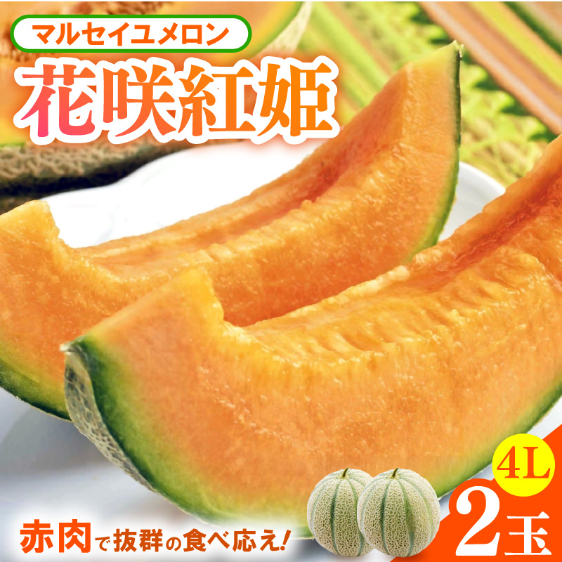 【先行予約】マルセイユメロン 2玉入 4Lサイズ ※2026年6月中旬より順次発送 [aw003-a007]