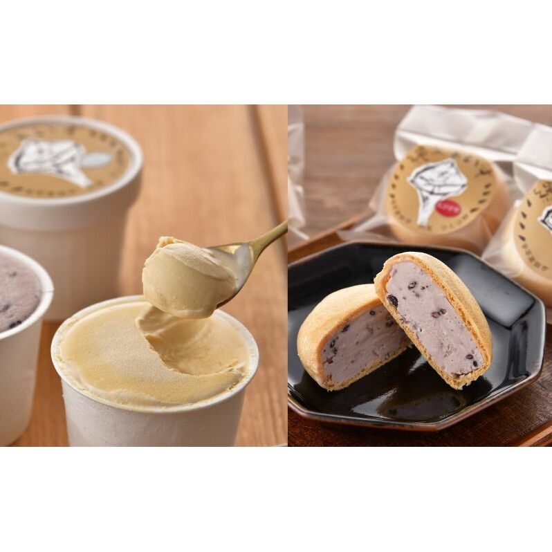 縄文あいす 4個 & 縄文あいすもなか 6個 セット アイス アイスクリーム 最中 広島 安芸高田市