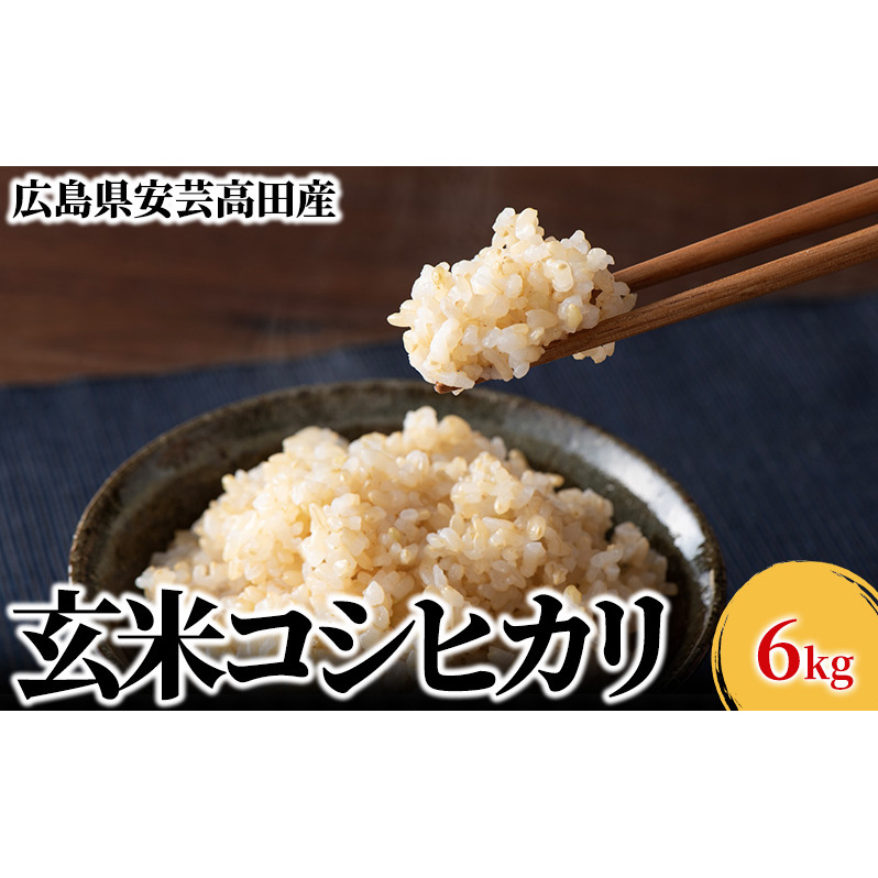 米 令和6年産 安芸高田市産コシヒカリ『玄米』 6kg お米