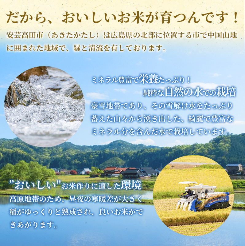 米 コシヒカリ 令和5年 真空パック 6kg 広島県安芸高田市産 3kg×2袋 白米 | 広島県安芸高田市 | JRE MALLふるさと納税