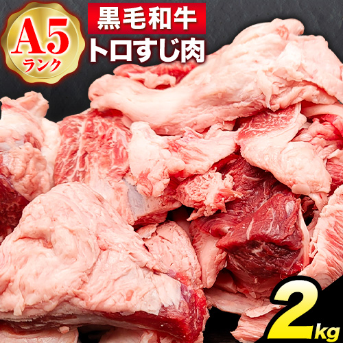 黒毛和牛 トロすじ肉 約2kg 株式会社Demi Enterprise[30日以内に出荷予定(土日祝除く)]大阪府 羽曳野市 送料無料 牛肉 牛 和牛 牛すじ肉 牛すじ 煮込み料理 おでん カレー---habikino_kde_4_3---