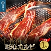 牛骨付きBBQ カルビ 大容量1kg（500g×2袋入）