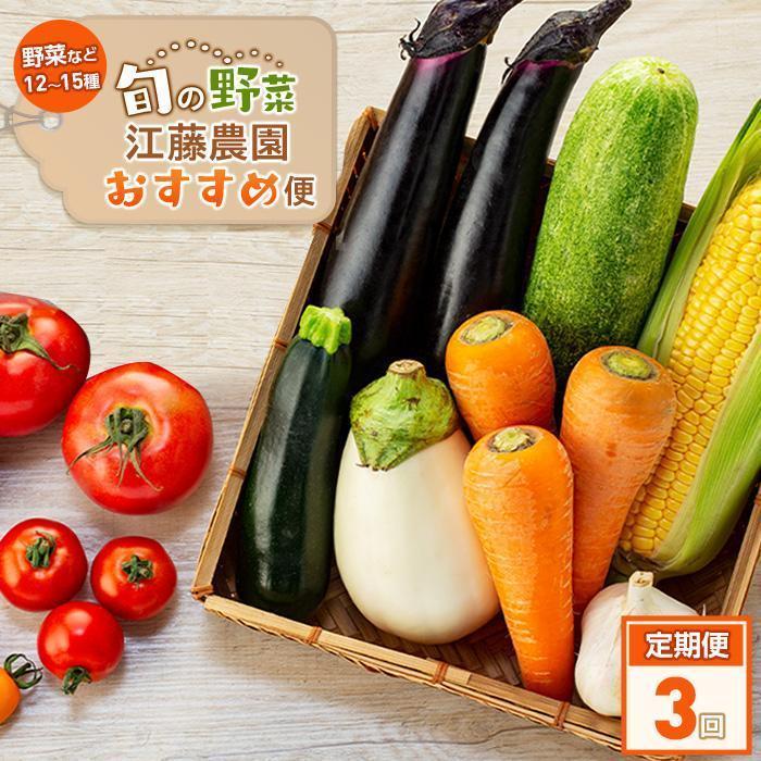 【定期便 全3回】江藤農園おすすめ 湯布院の旬の野菜(12~15種類!)詰め合わせ