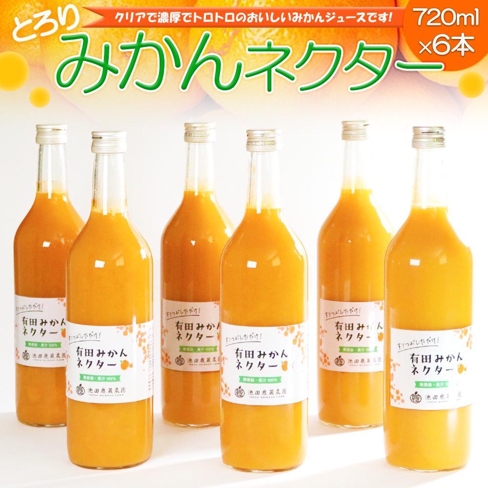 とろり みかんネクター 720ml×6本［IKE228］
