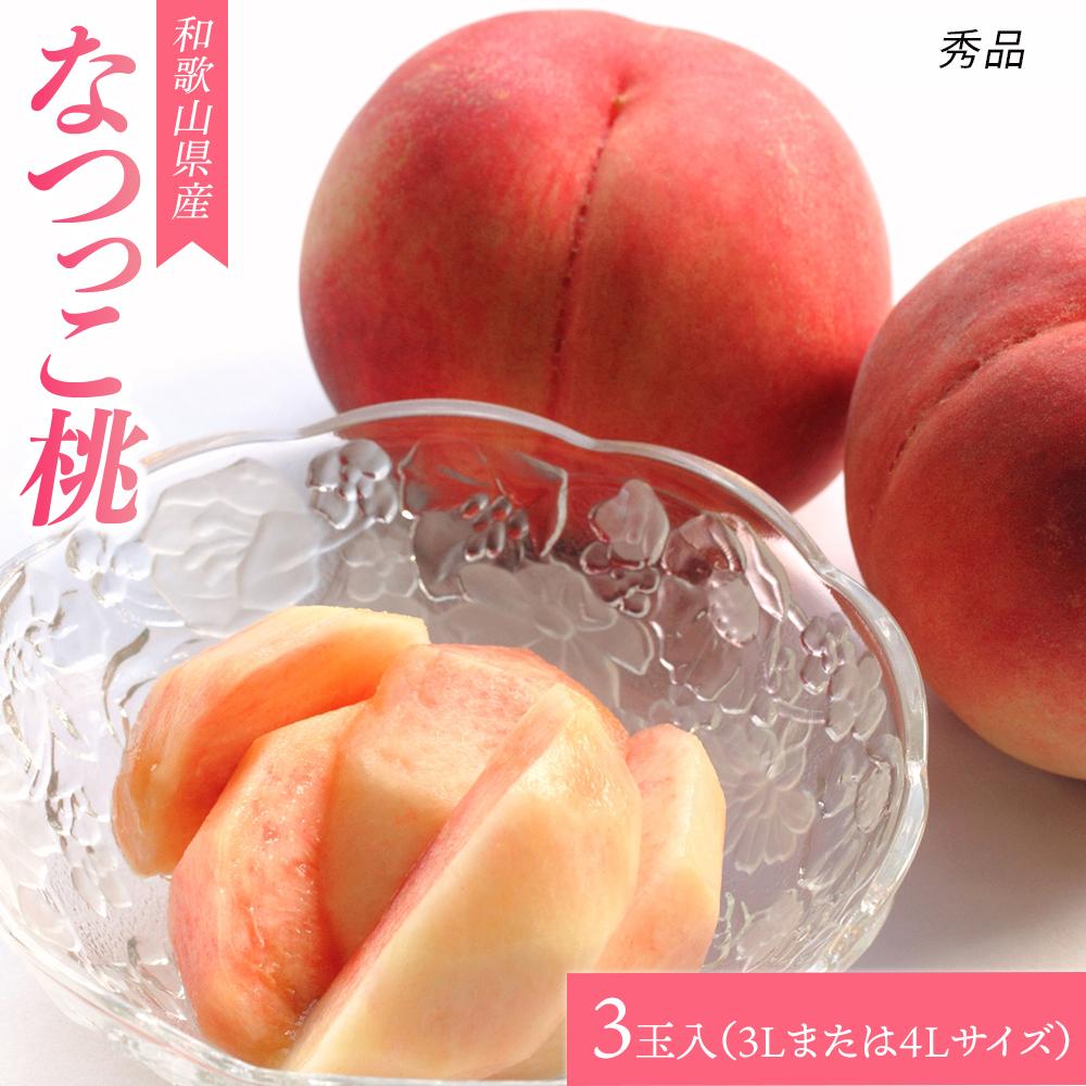 【大玉限定】和歌山県産 なつっこ《秀品》 3玉入り(3Lまたは4Lサイズ)【7月中旬より発送】【MG29】