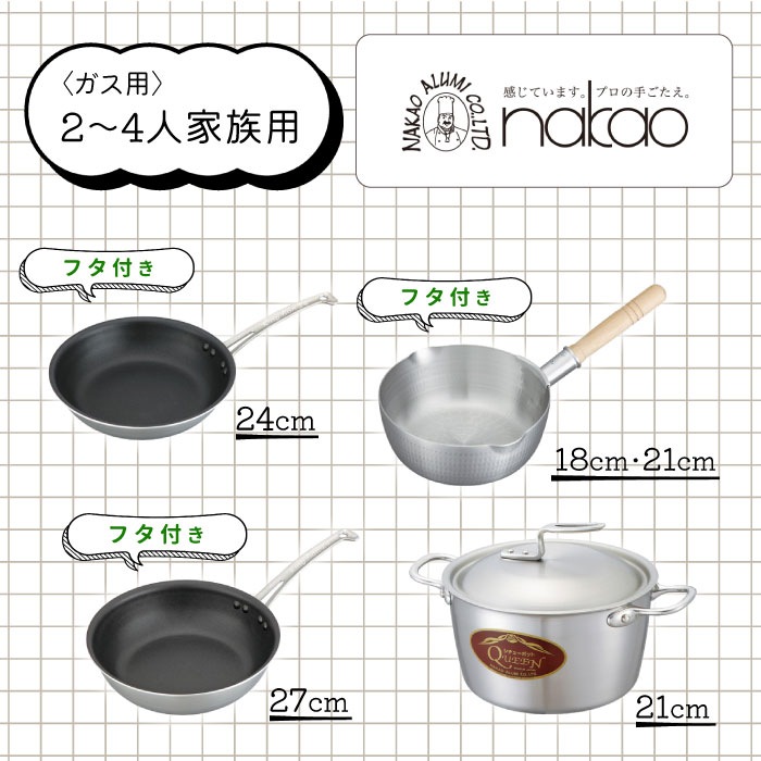 H-57 鍋・フライパンファミリーセットA