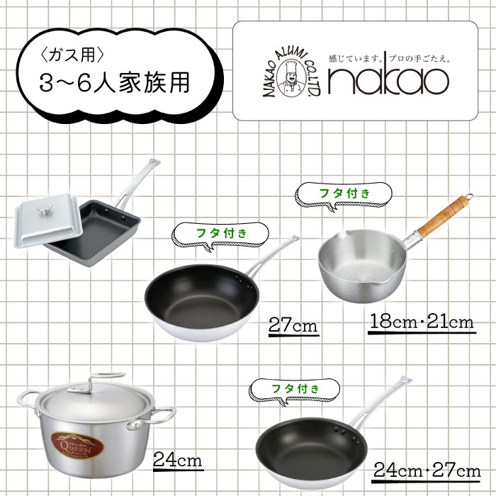 H-58 鍋・フライパンファミリーセットB