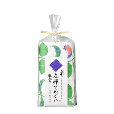 東大寺の薬湯と白雪友禅てぬぐいセット(ジャックと豆の木/グリーン) ふきん 布巾 台拭き キッチンクロス 友禅染め 蚊帳生地 吸湿 保湿 ふんわり ハンカチ タオル てぬぐい 食器拭き 株式会社白雪 なら 奈良県 奈良市 5-072