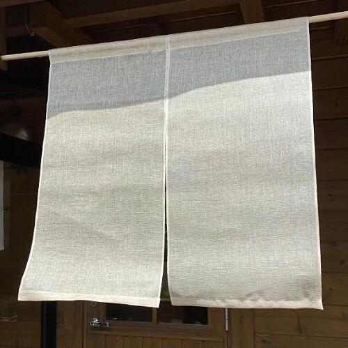 麻蚊帳のれん（生成）90cm×90cm 岡井麻布 奈良県 奈良市 なら 30-032