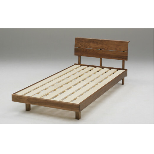 セミダブルベッドフレーム ドルミレ ウォールナット材【O-004】