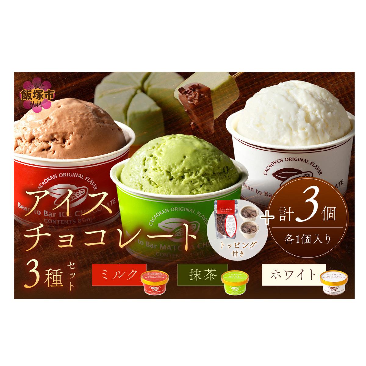 カカオ研究所 アイスチョコレートセット(3個入り)【A6-017】