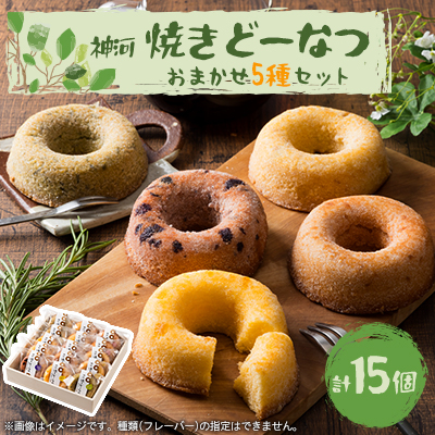 神河 焼きどーなつ おまかせ5種/15個セット【1353598】