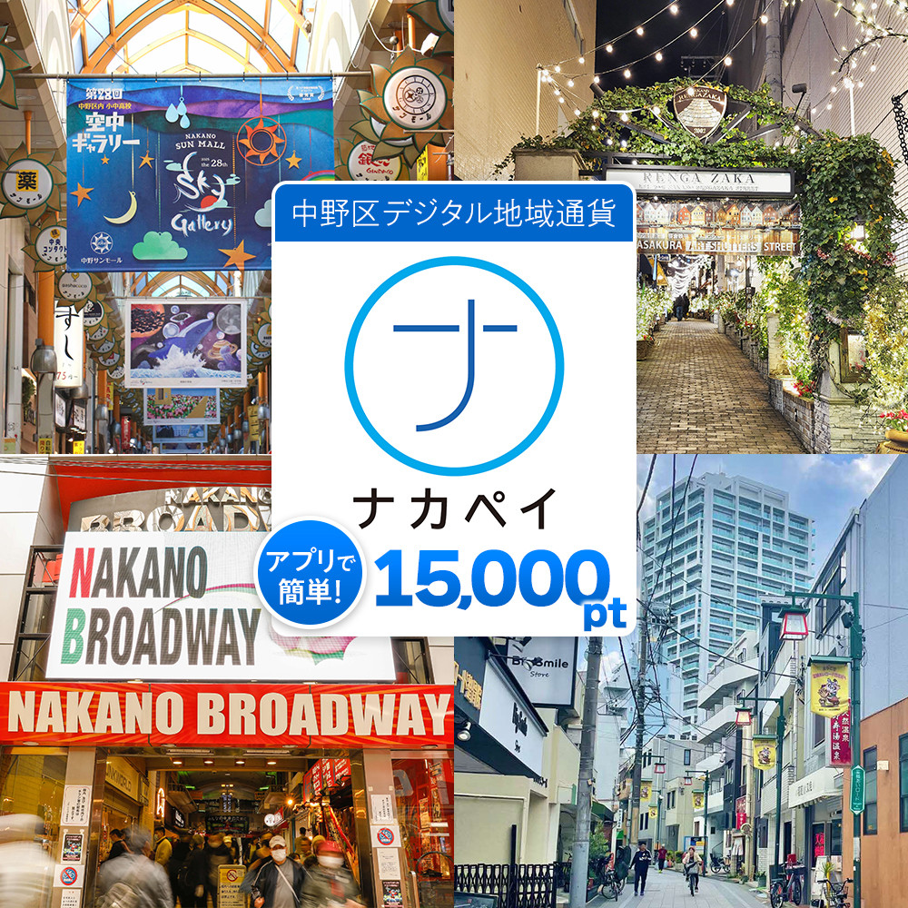ナカペイふるさと納税ポイント 15,000円分