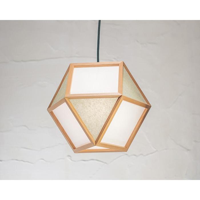 【照明／国産杉】ペンダントライト『的Ｓ mato-S』  白×銀鼠　AP830-B