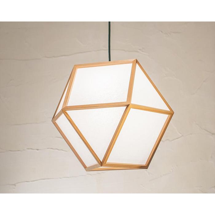 【照明／国産杉】ペンダントライト『的Ｌ mato-L』 白×白　AP831-A