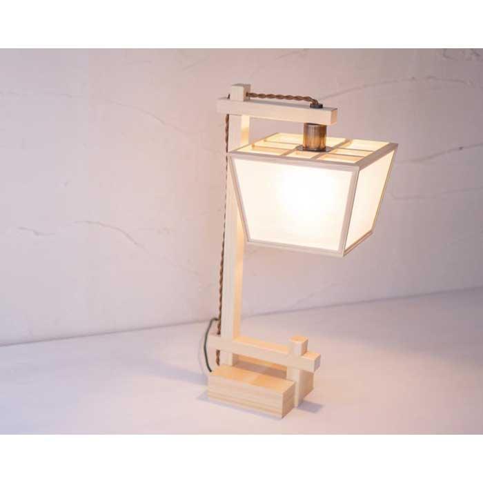 【照明／国産檜】スタンドライト/CombinationLamp『升 shou』 ホワイトフォール　A551-A