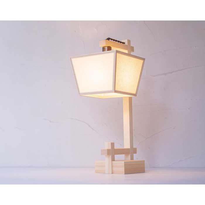 【照明／国産檜】スタンドライト/CombinationLamp『升 shou』 生なり　A551-B