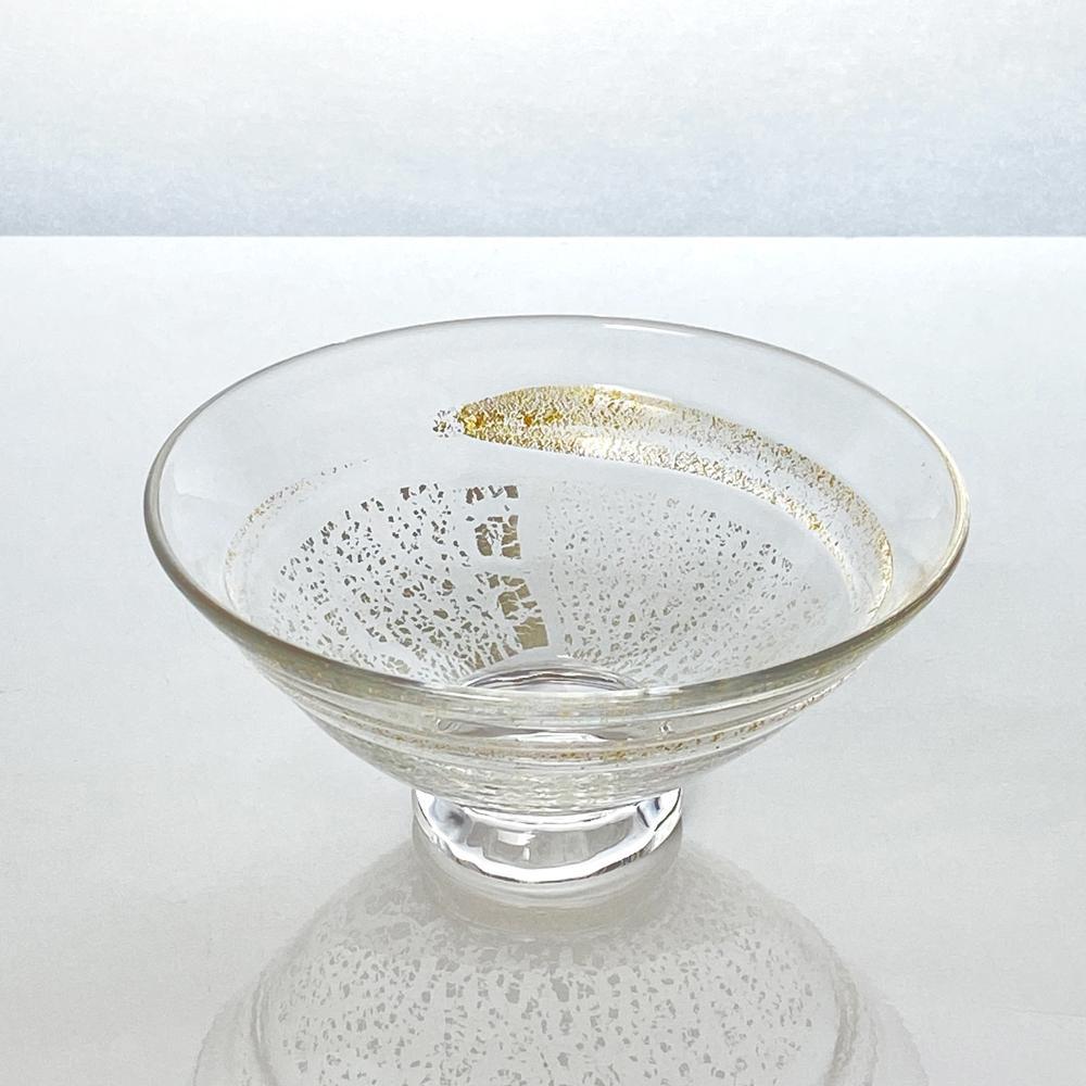 ガラス抹茶碗(抹茶茶碗・金と銀)