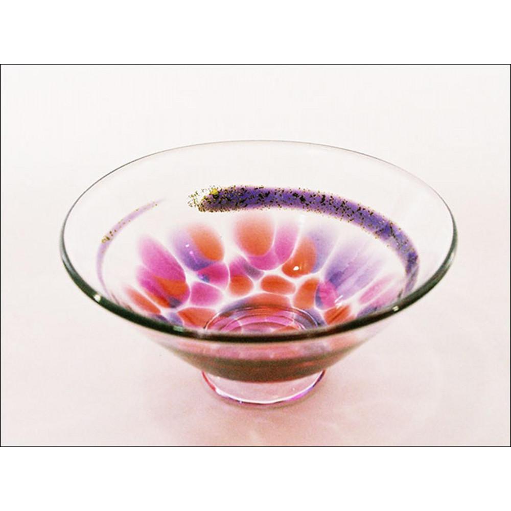 ガラス抹茶碗（抹茶茶碗・玉藻あか）