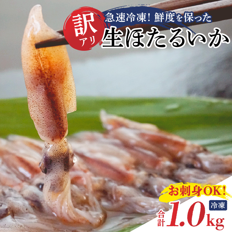ほたるいか[訳あり 生 ホタルイカ 小分け 便利 1kg(250g×4パック)香住産 冷凍] おすすめ 国産 しゃぶしゃぶ 刺身でも食べられる美味しいホタルイカをぜひ。兵庫県はホタルイカ水揚げ日本一! ホタルイカ いか イカ 兵庫県 香美町 香住 8000 8000円 以下 日本海フーズ にしとも 07-95