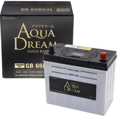 AQUADREAM GOLD 自動車始動用バッテリー 充電制御車対応  65B24L 1個【配送不可地域:沖縄】【1608277】