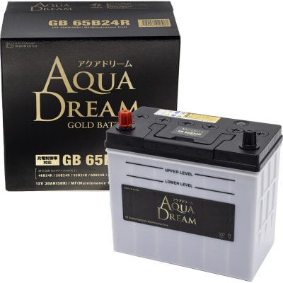 AQUADREAM GOLD 自動車始動用バッテリー 充電制御車対応  65B24R 1個【配送不可地域:沖縄】【1608285】