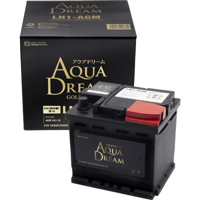 AQUADREAM GOLD 自動車始動用バッテリー 欧州車用 LN1 AGM 1個【配送不可地域:沖縄】【1608364】