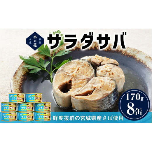 サバ缶 缶詰 <数量限定> サラダサバ 8缶 さば サバ 鯖 saba さば油漬け オイル 常温 さば缶 鯖缶 魚 缶 缶つま 宮城県 石巻市 木の屋 常温保存 防災 非常食 キャンプ アウトドア 保存食 長期保存 国産 缶詰め 鮮魚 綿実油 オイル漬け 保存料 無添加