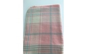 素敵なウール毛布 ひざ掛け(チェック・ピンク) [0413]