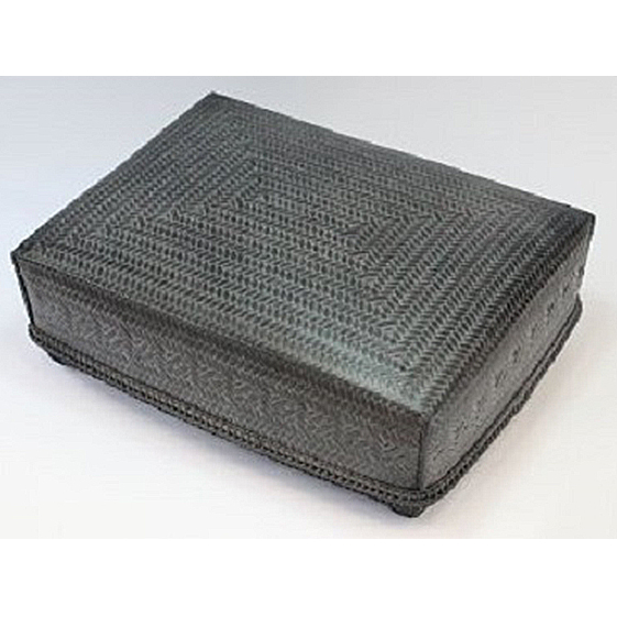 竹工芸品 文書篭(黒)