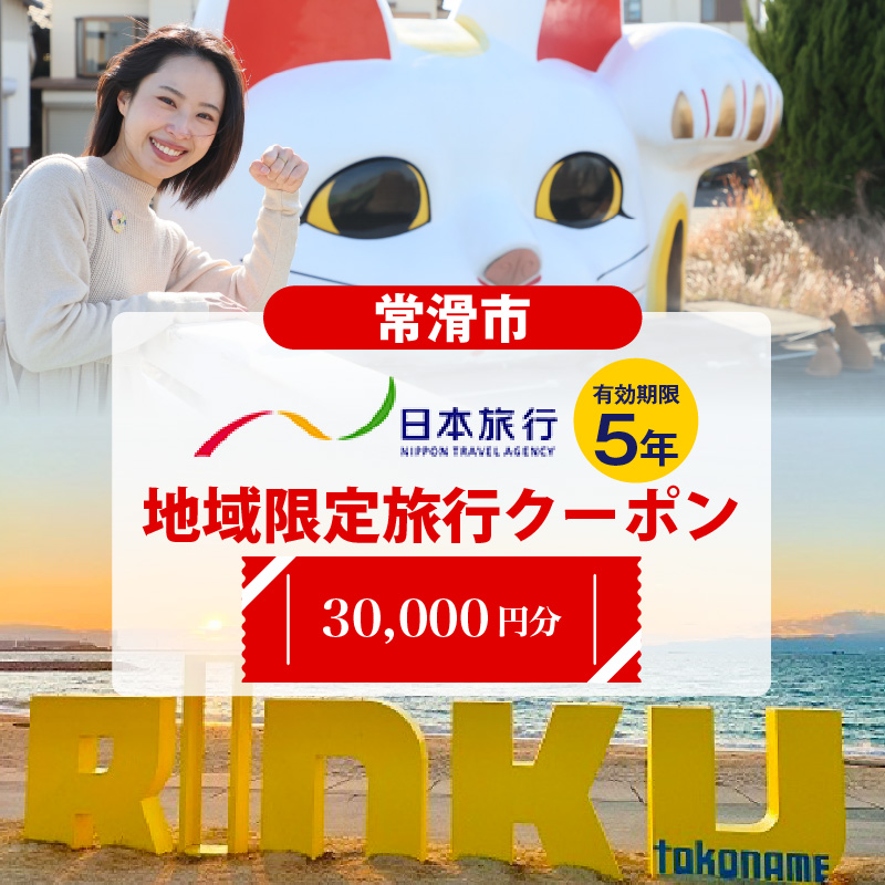 愛知県常滑市　日本旅行　地域限定旅行クーポン30,000円分