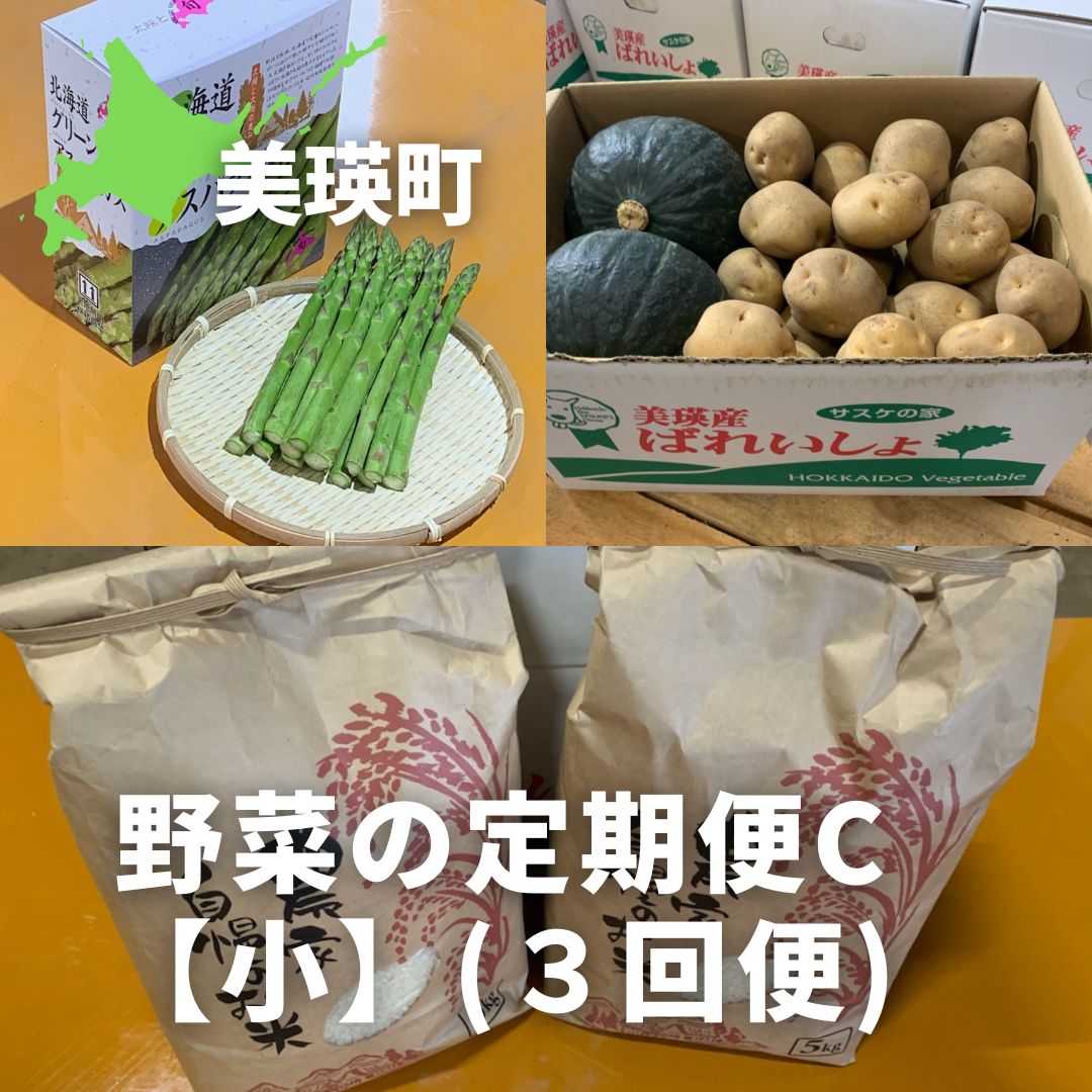 ≪令和7年産予約受付!≫サスケの家 野菜の定期便C[小](3回便)[032-17]