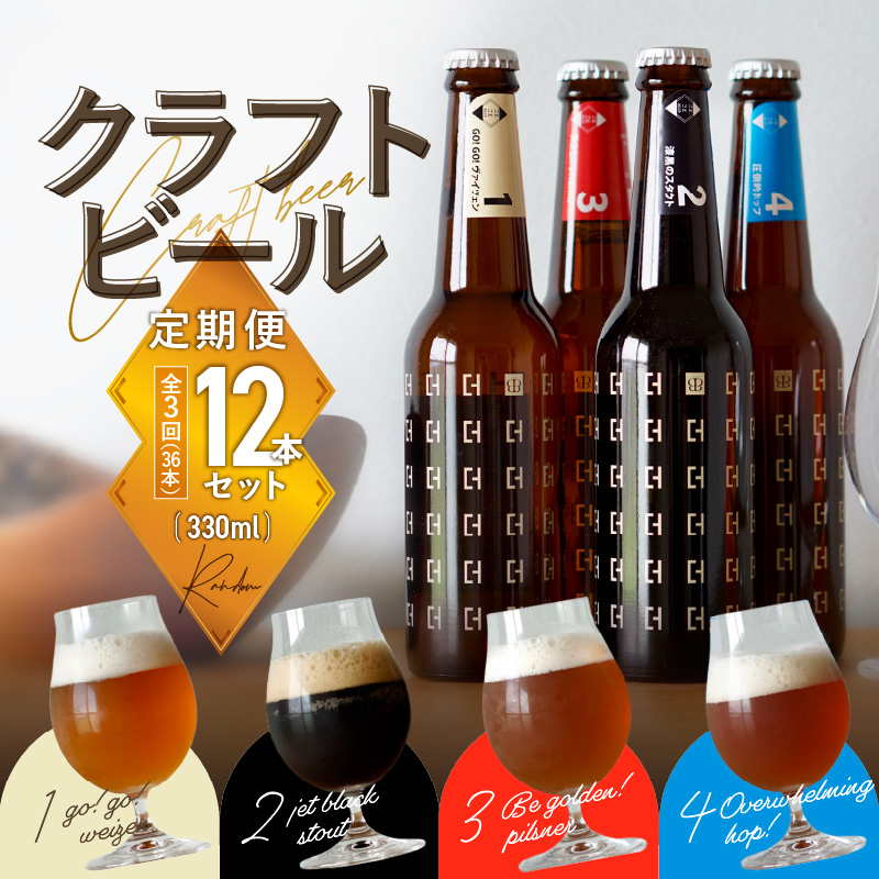 ＜京都 木津川＞ことことビール12本セット＜クラフトビール＞【定期便 3か月】