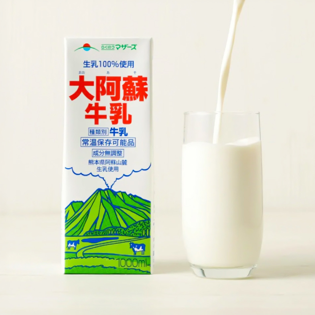 【全6回定期便】大阿蘇 牛乳 1000ml 紙パック(6本入) / 阿蘇 熊本 乳牛 生乳 牛乳 ミルク 無調整 自然 らくのう【合同会社 たべたせいか】 [BHBY025]
