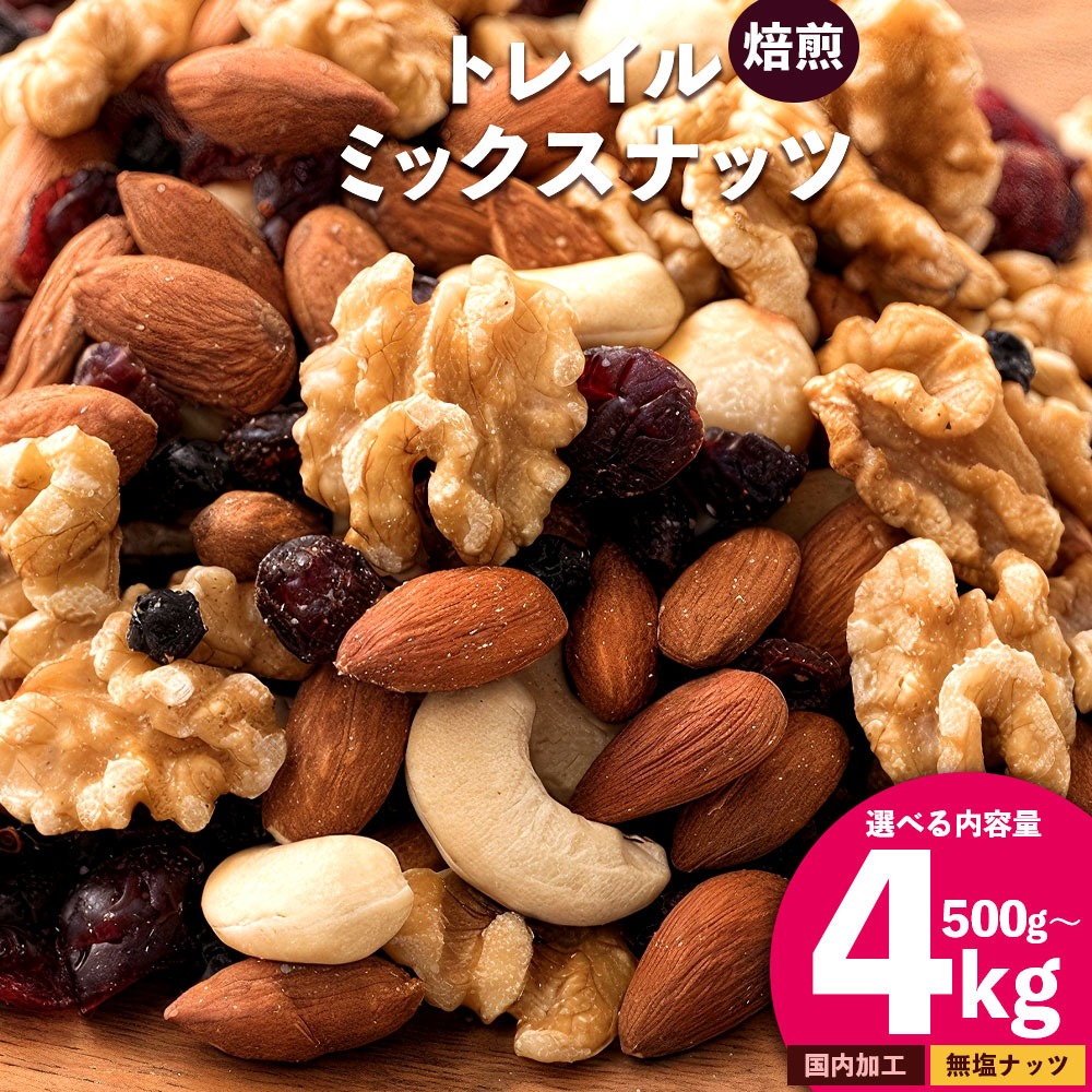 【ふるさと納税】毎月お届け3回　【納税】焙煎ミックスナッツ(トレール) 500g