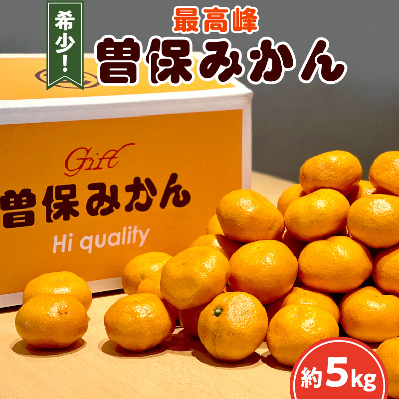 【ふるさと納税】 みかん 最高峰 曽保みかん 約5kg [ フルーツ 果物 果実 希少 柑橘 デザート スイーツ 甘い 果汁 常温 食品 国産 香川県 三豊市 お取り寄せ お取り寄せグルメ ギフト 返礼品 プレゼント 送料無料  旬 北浜商店 ] 【配送不可地域：北海道・沖縄県・離島】