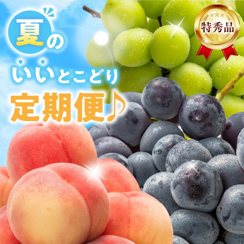 【ふるさと納税】【配送不可地域:北海道・沖縄県・離島】特秀品 夏 定期便  7月 桃 8月 ニューピオーネ 9月 シャインマスカット フルーツ 旬の季節  鮮度 いいとこどり 果実 毎月 お取り寄せグルメ 送料無料 香川県 三豊市  秋 旬