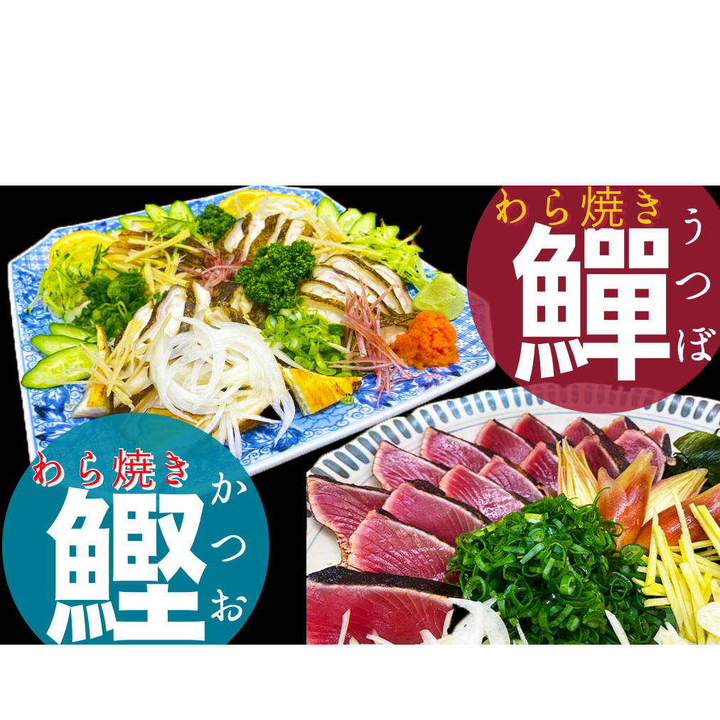 土佐のタタキセット(カツオ×ウツボ)