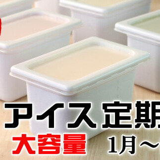 【四国一小さなまちのアイス屋さん】 ≪2025年1月発送開始≫ ★松崎冷菓★ 大容量アイス 3ヵ月定期便 (1月~3月)