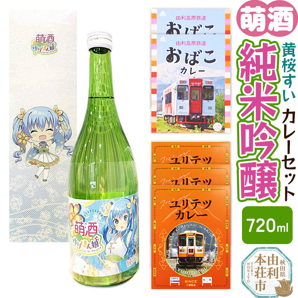 【萌酒】黄桜すい（純米吟醸）とカレーセット