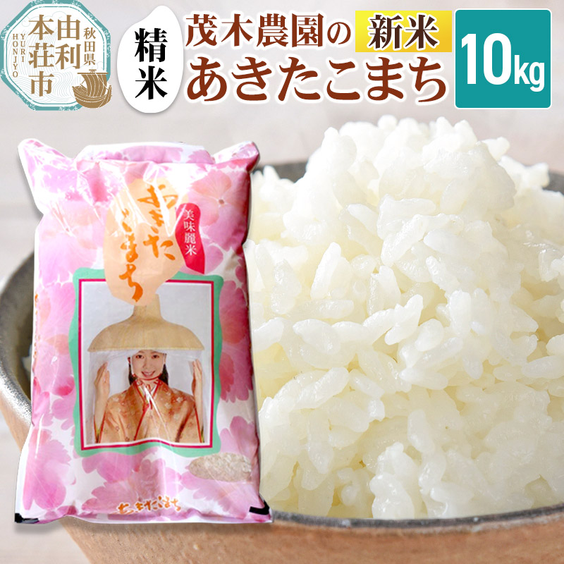 《令和7年産 新米》【精米】あきたこまち 10kg 秋田県産 茂木農園のあきたこまち ブランド米 銘柄米 米どころ 秋田県 由利本荘市