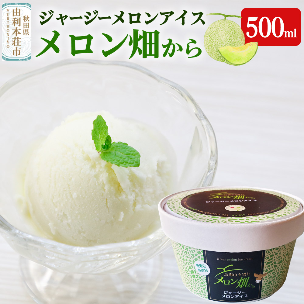 ジャージーメロンアイス「メロン畑から」 500ml