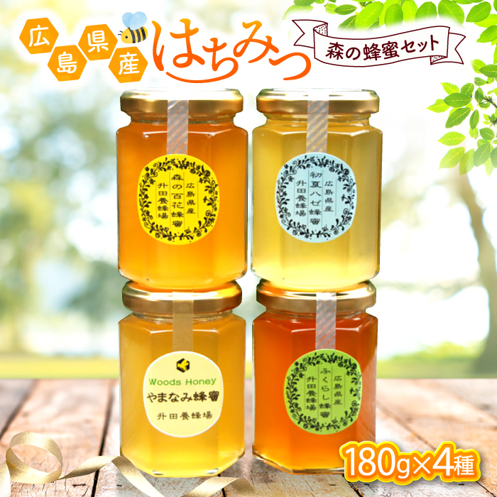 升田養蜂場のはちみつ 森の蜂蜜セット 蜂蜜 ハチミツ お取り寄せ グルメ 三次市/升田養蜂場[APAE004]