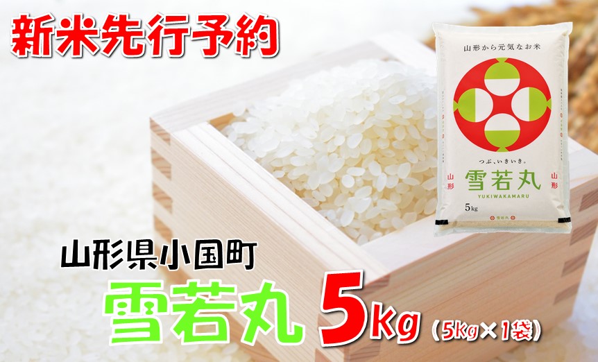【令和7年新米  先行予約】山形県小国町産 雪若丸5kg  小国米穀商業協同組合