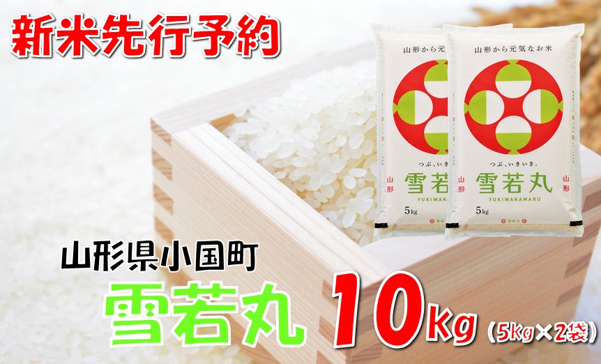 【令和7年新米  先行予約】山形県小国町産 雪若丸10kg(5kg×2袋)  小国米穀商業協同組合